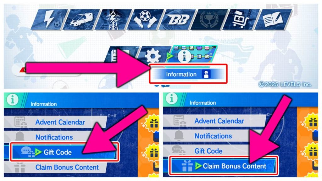 How to redeem codes in INAZUMA ELEVEN Victory Road